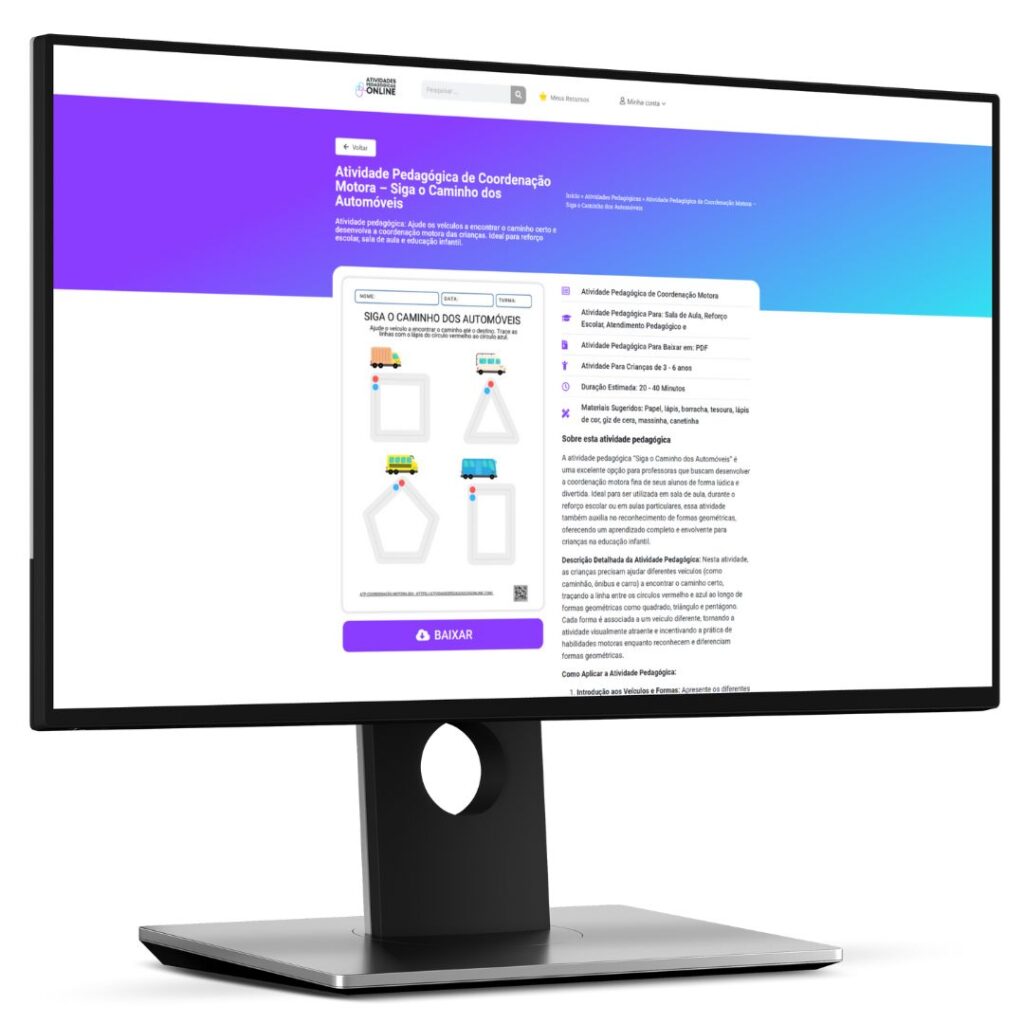 Plataforma de Atividades Pedagógicas - Para Baixar e Imprimir Online